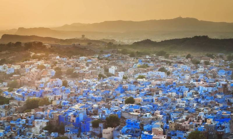 焦特布尔蓝色之城，印度